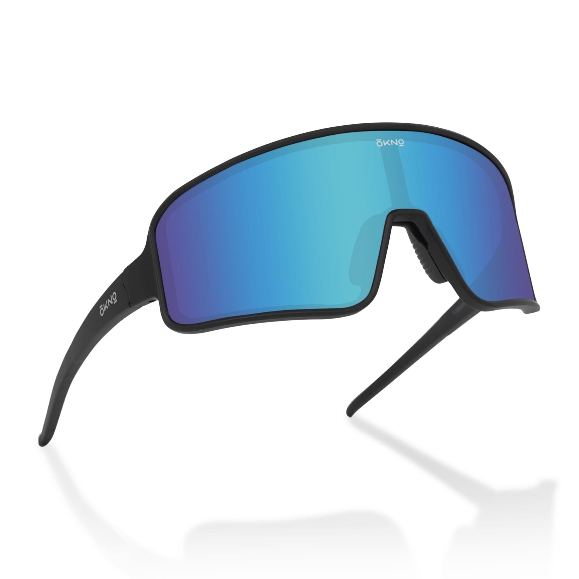 Eyewearlabs OKNO | Polarized Sports Over-Sized Unilens Wrap-Around Branded Stylish Sunglasses For Men & Women | 100% UV Protection Shades | Cricket Sports Cycling Driving Trekking & More