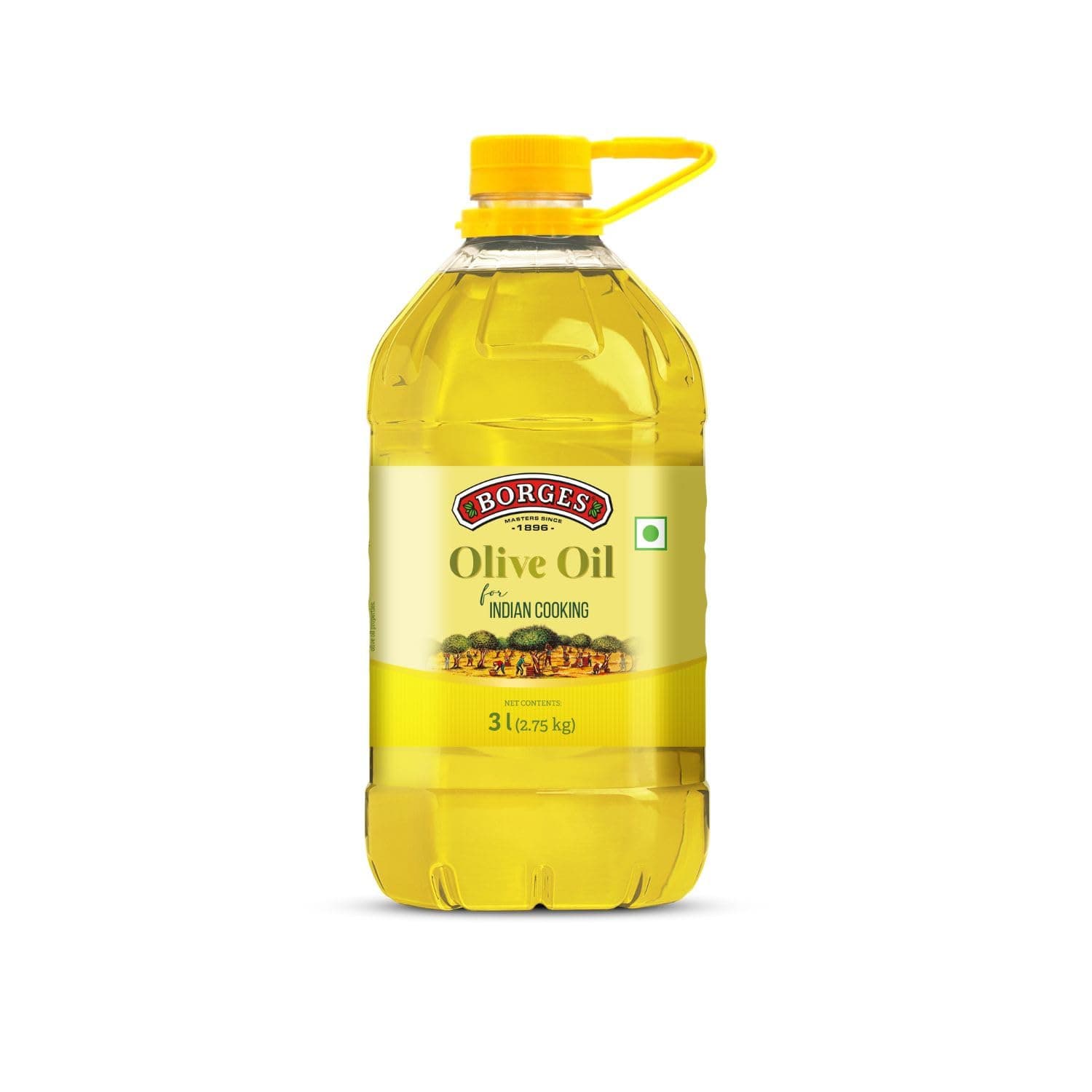 Borges Olive Oil for Indian Cooking | Extra light in taste | 75% MUFA | Rich in antioxidants | Suitable for frying | 3L PET