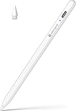 eller santé® Universal Stylus Pen for Touch Screen Devices Compatible with Android, iOS, Tablets & Smartphones Pencil Power Display Tilt Sensitivity Magnetic Adsorption- White