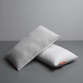 Sleepyhead Hollow Fibre Pillow Designed by Duroflex - Pack of 2 (26x16 Inch) |Soft Plush Fiber Filling |Free Extra Filling |Breathable & Anti-Odour Fabric |Neck & Head Support Pillow (Grey & White)