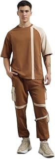 NOBERO Mens Cotton Blend Striped Co-Ord Sets