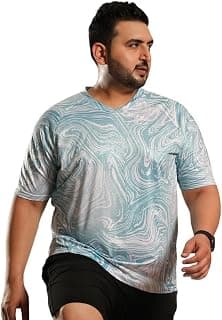 Instafab Plus Men's Basic Activewear T-Shirts for Casual Wear | Short Sleeves | Anti-Odor | Dri-Fit | Jersey T-Shirt Crafted with Comfort Fit & High-Performance