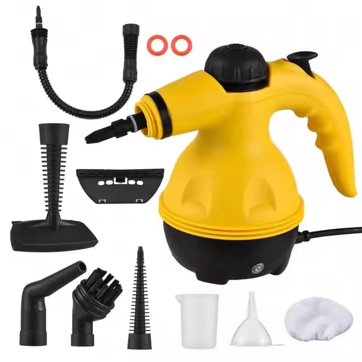 STARQ® - 9in1 Handheld Steam Cleaner for Home, Car & Furniture High Temperature Steam Cleaning Machine for Stubborn Stains On Kitchen, Bathroom, Car Floor, Curtains, Mattresses, and Kitchen Surfaces