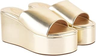Shoetopia Women’s Stylish Platform Wedge Heels – Slip-On Comfortable Casual Party Comfortable FootWear Sandals