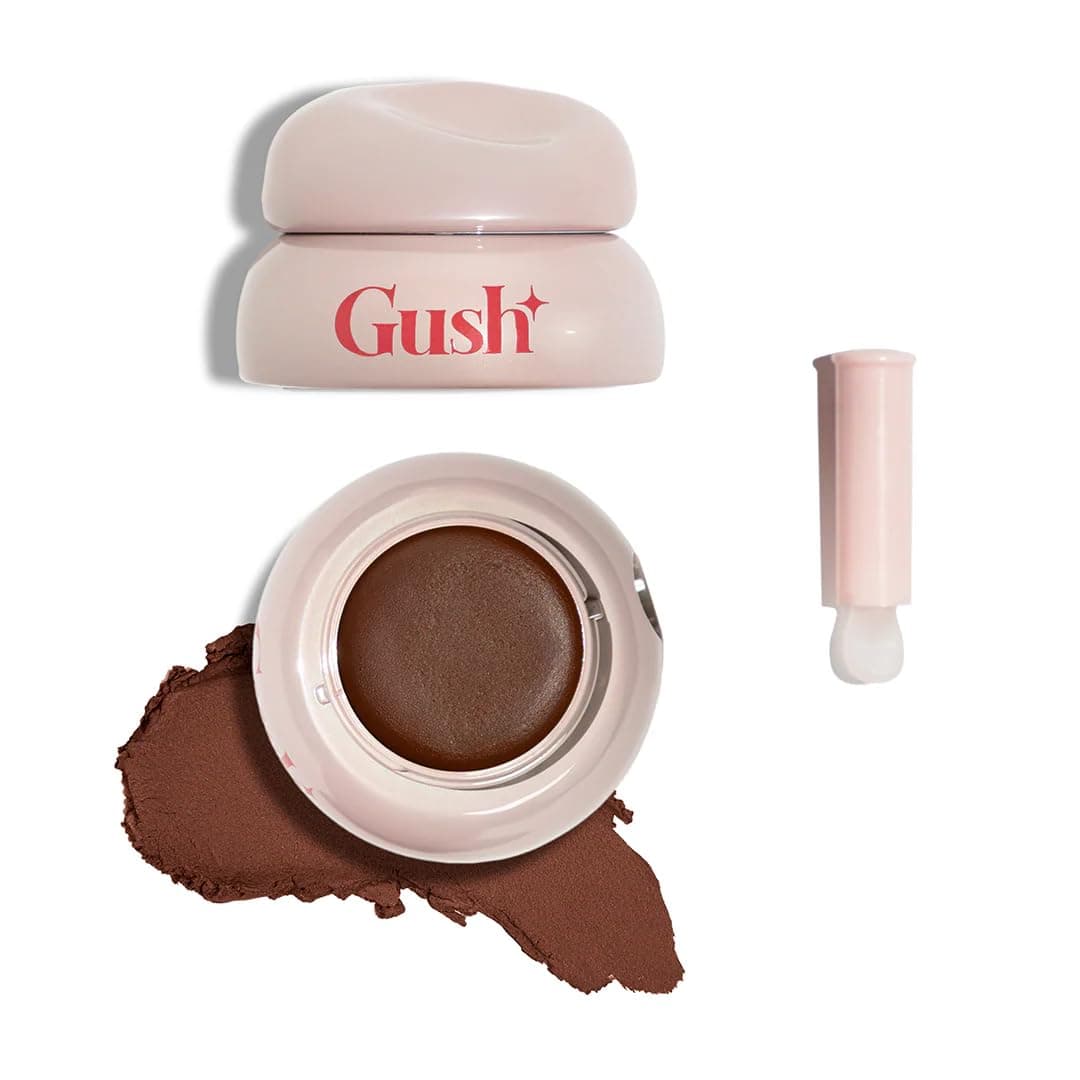 Gush Beauty Blur Play Pots Espresso, Matte Lip Cheek Eye Tint | 1 Pot | Blurring matte tint for lips, cheeks & eyes - soft matte finish, lightweight, buildable & hydrating multi-use colour.