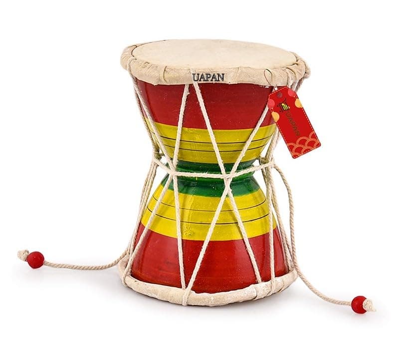UAPAN Damru Indian Musical Instrument/Pooja Articles/Home Decor & Kids Toys(5 inch)
