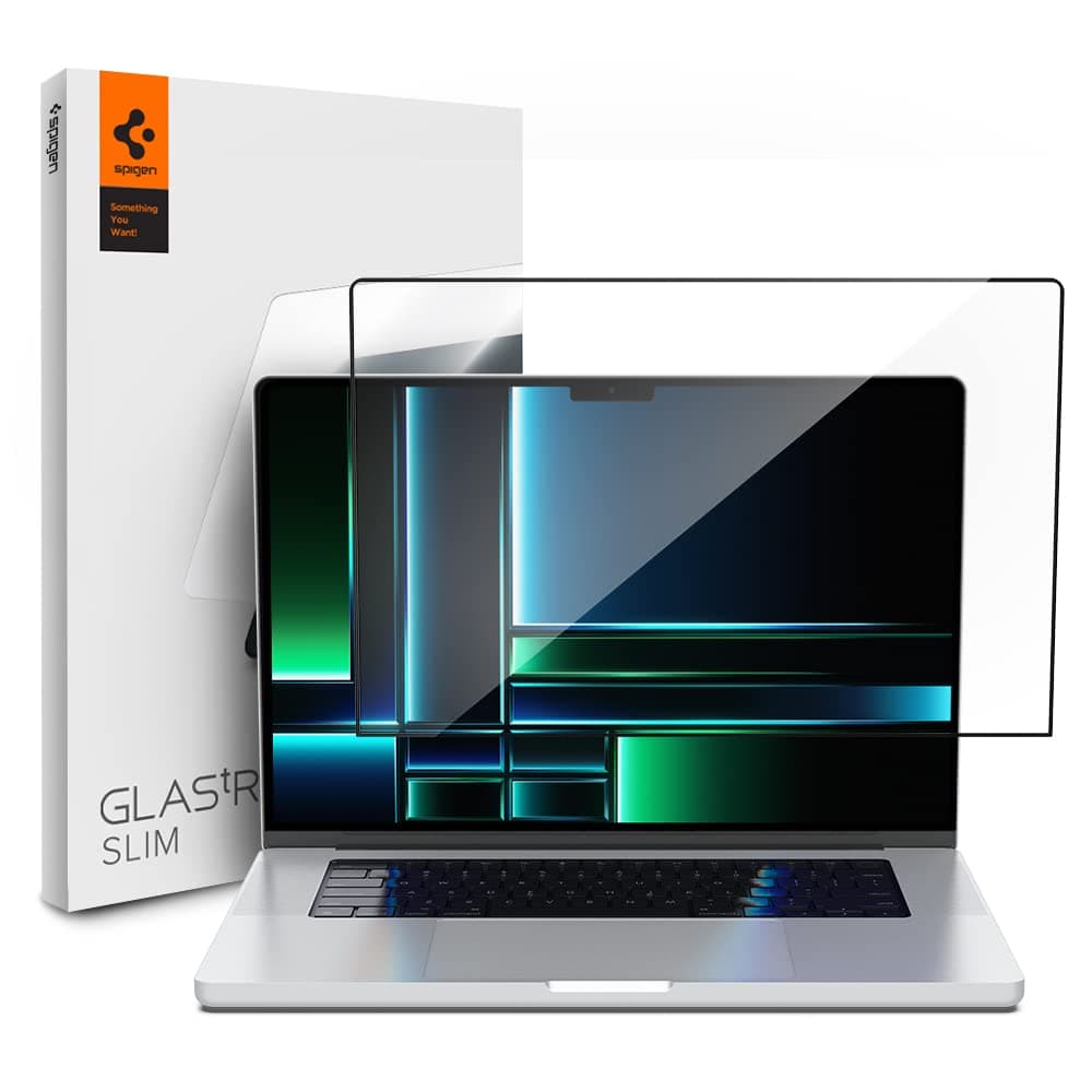 Spigen Glas.tR Slim Tempered Glass for MacBook Pro 14 inch | M5 Pro, M5 Max, 2026 / M5, 2025 / M4, 2024 / M3, M3 Pro, M3 Max, 2023 / M2 Series [1Pack]| Screen Protector Guard