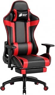 Green Soul Raptor Pro Racing Edition | Ergonomic Gaming Chair with Massager & Legrest | Premium Fabric | 3D Armrest | Adjustable Neck & Lumbar Pillow | 3 Year Warranty (Black & Red)