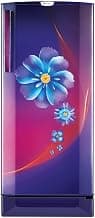 Godrej 210 L 4 Star Inverter Direct-Cool Single Door Refrigerator with Jumbo Vegetable Tray (RD EDGEPRO 225D 43 TDI RY PR, Ray Purple, Base stand with drawer)