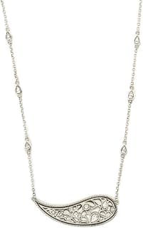 Shaya by Caratlane | 925 Silver| Chehel Pehel Necklace in Oxidised | Gifts for Womens & Girls