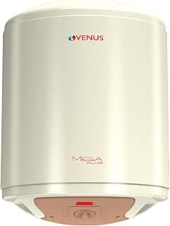 Venus MegaPlus 10Litre Storage Water Heater (Geyser) (Ivory, 4 Star Rated) | Porcelain Enamel Tank | Hard Water(Corrosion Resistant)| Multi-Safety System | High-Rise Compatible | 8 BARS Pressure