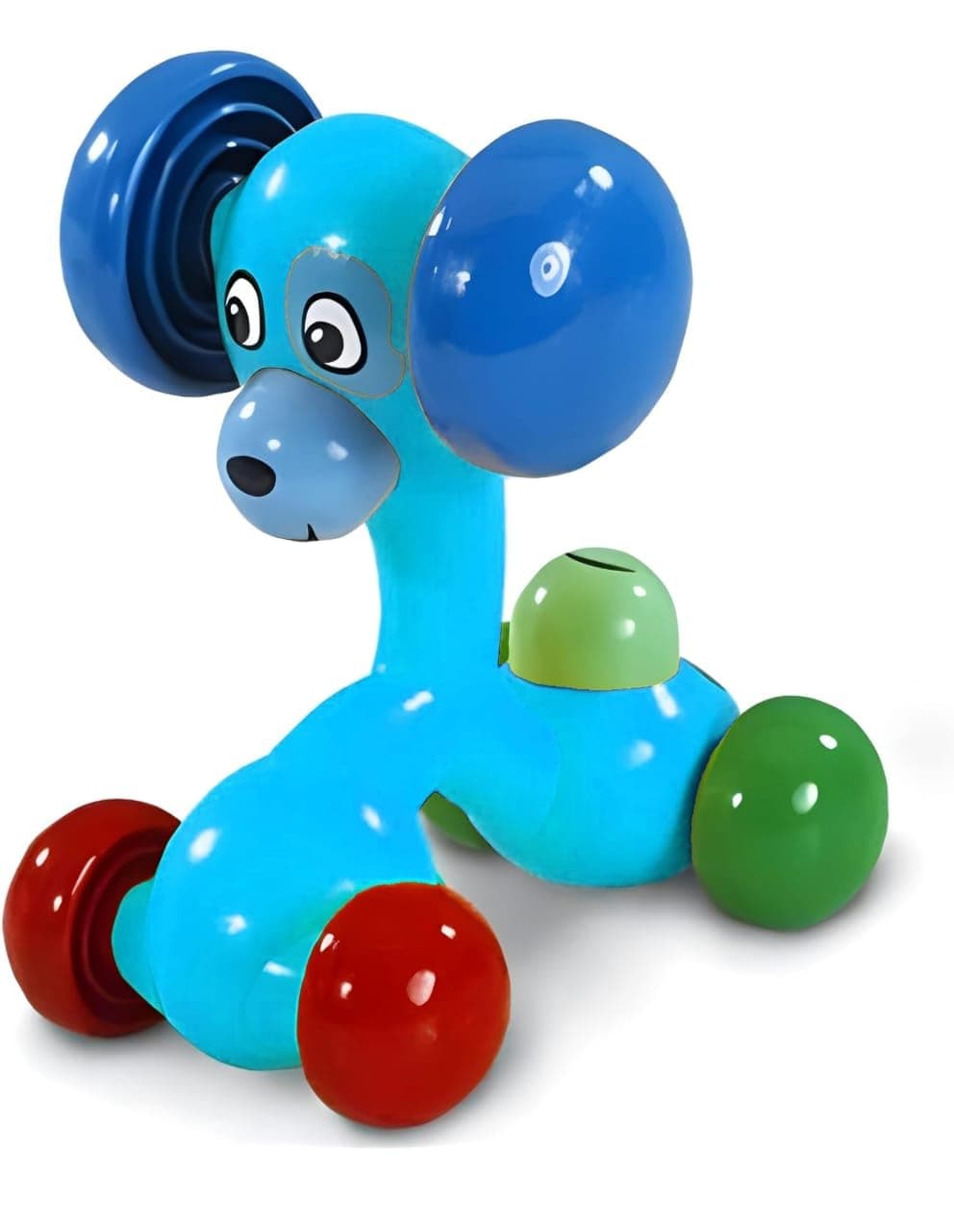 MOPANIRAJ 3 Face Role Play Dog Friction Toy Push and Go Puppy Car with 3 Expressions Interactive Animal Toy for Kids 1-4 Years - Motor Skills Development
