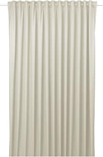 Ikea BENGTA Block‑Out Curtain, Beige, 210x250 cm with VINARN Washcloth, Blue, 30x30 cm (12x12) Pack of 1