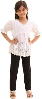 GO COLORS Girls Leggings, Slim Fit