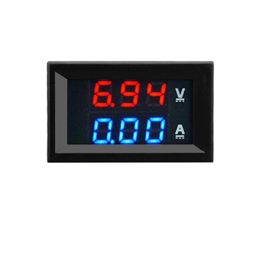 Superb Technologies CT-VA 100V 10A Dc Dual Led Red and Blue Digital Voltmeter Ammeter Monitor Panel