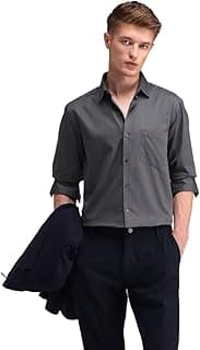 Arrow Solid Slim Fit Mens Formal Shirt - 100% Cotton, Breathable & Comfortable, Full Sleeves Shirts for Men