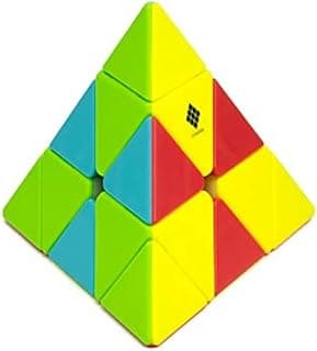 Cubelelo Drift Pyraminx Puzzle Speedcube | Beginner Starter Cube for Kids 3+ Year Old & Above | Triangle Pyramid Shape Stickerless 3x3 Cubes Toy | Ideal for Boys Girls Children 4 5 6+ Years & Adults