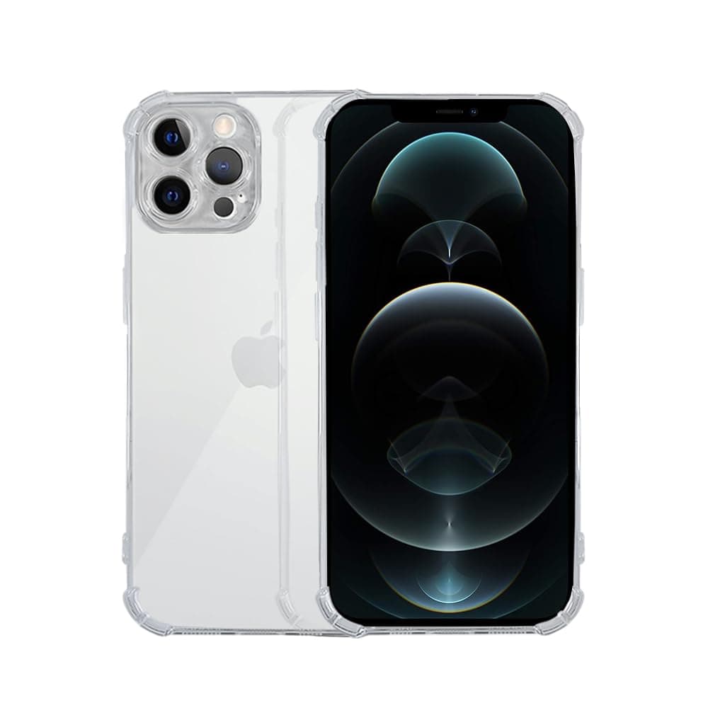 7SEVEN® Back Cover for iPhone 12 Pro Max Transparent Mobile Back Case Shock Proof Design Camera Edges Protection Crystal Clear Phone Case Silicon Soft TPU & Flexible Bumper Case for iPhone 12 Pro Max