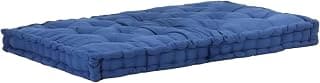 ATOOTFUSION Cotton Box Mattress, 5-Inch Thick, Soft Foldable Floor Mattress Medium Firm, Single Bed Size 72x30X5 Inches (Navy Blue)