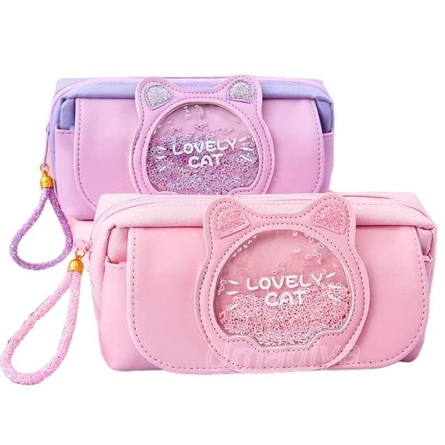 Kiddie Galaxia Big Size Pencil Case Large Capacity Pencil Bag Side Pockets Eva Pencil Pouch with Zipper Closure Portable Makeup Pouch Case Cute Stationery Bag for Students Kids (Pack of 1)