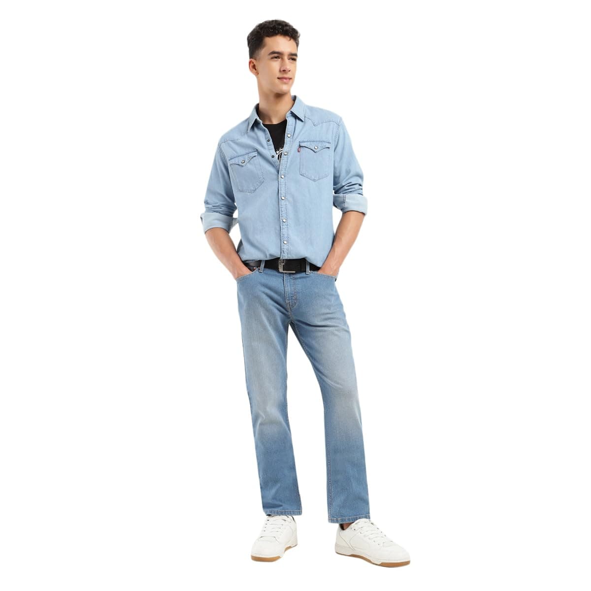 Levi's Men's 511 Slim Fit Mid Rise Jeans Light Indigo, 30