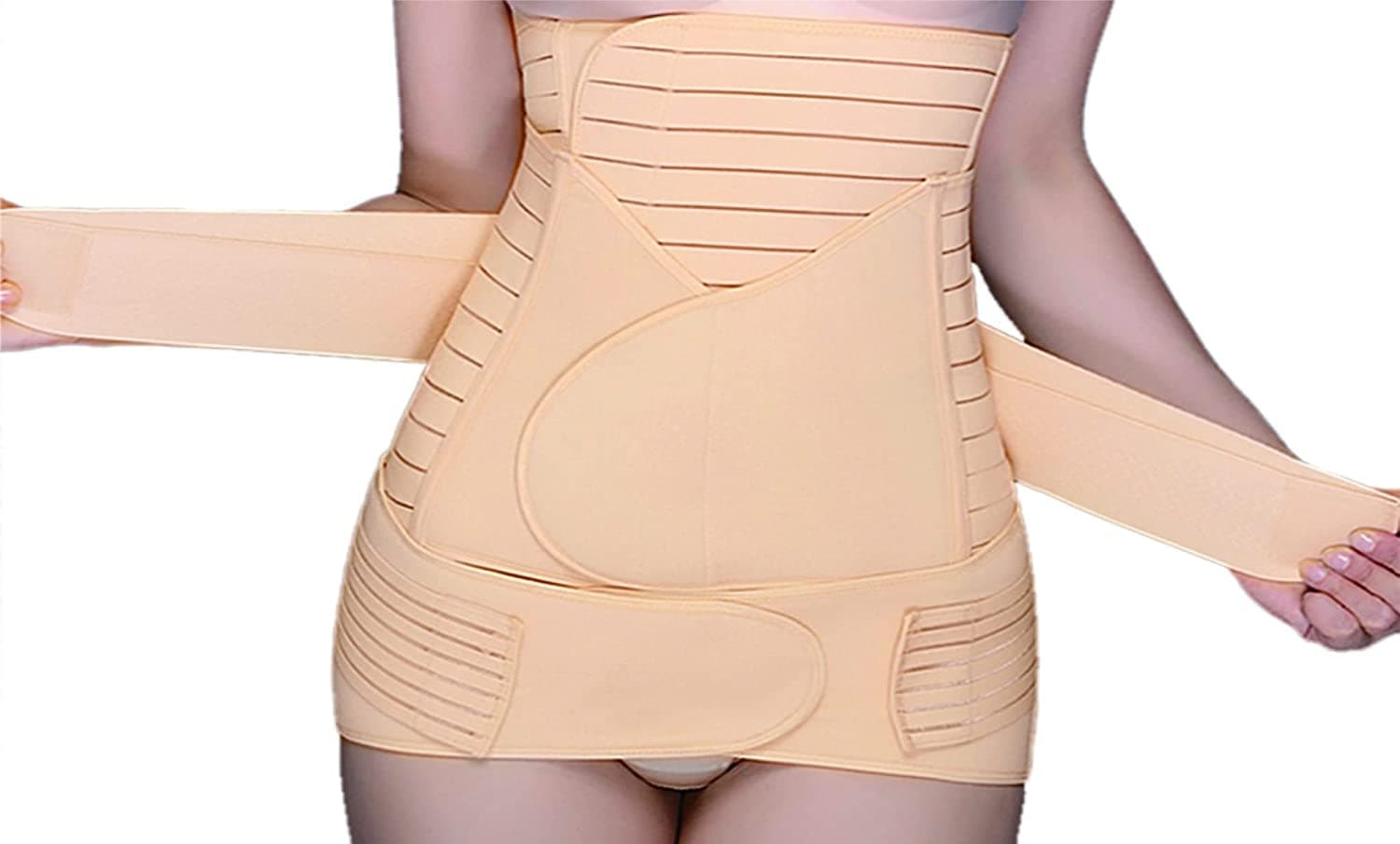JOINTCOMFO Postpartum Abdominal Support Belt for Women | Adjustable Post Pregnancy Belly Belt | Maternity Tummy Control Waist Binder | Lower Back & Stomach Support Belt After Delivery (L)