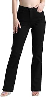 ONLY Women Mild Bootcut Fit High Rise Jeans | Flared Everyday Jeans for Women