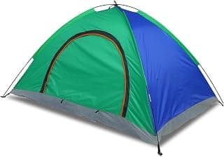 Portable Tent for Camping | Ideal for 2 Persons | Easy Setup for Picnic Travel Hiking Trekking Outdoor Camping | Waterproof and Windproof Tent | Superior Air Ventilation | Multicolor