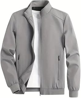 EAGLESTAR Men's Polyester Standard Length Bomber Jacket