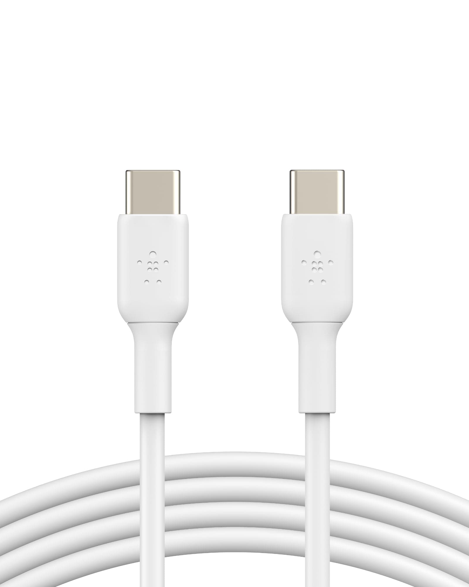 Belkin Apple Certified USB-C to USB-C Fast Charging Cable (2M) for iPhone 17,Pro, Pro Max, Air, Samsung Galaxy S25 Ultra, S24, Note, Google Pixel 10, iPad Pro, Carplay & More - White