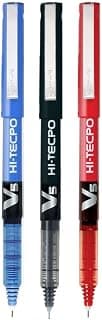 Pilot V5 Liquid Ink Roller Ball Pen - 1Blue + 1Black + 1Red