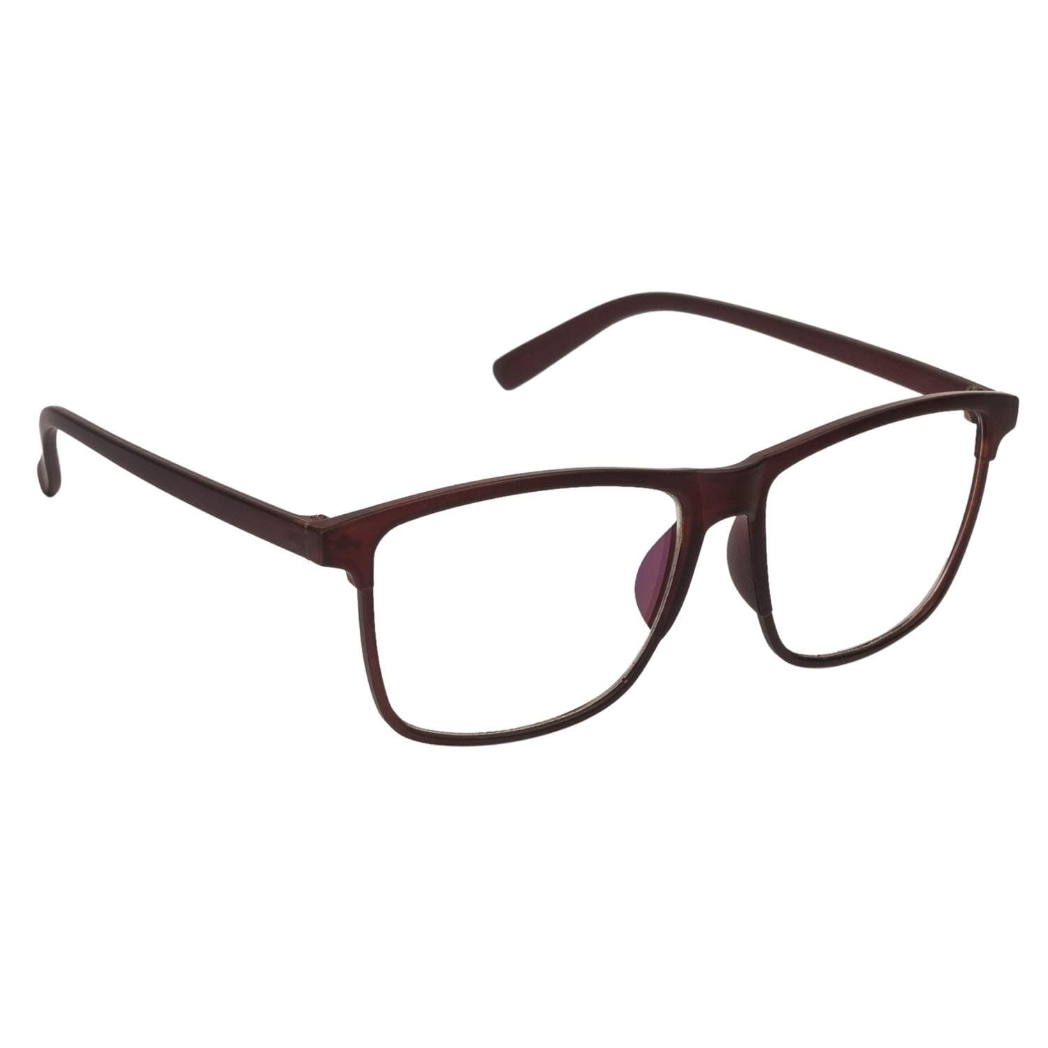ARZONAI Besties Square Brown-Transparent UV Protection Sunglasses | Frame For Men & Women [MA-318-S2 ] - Pack of 1
