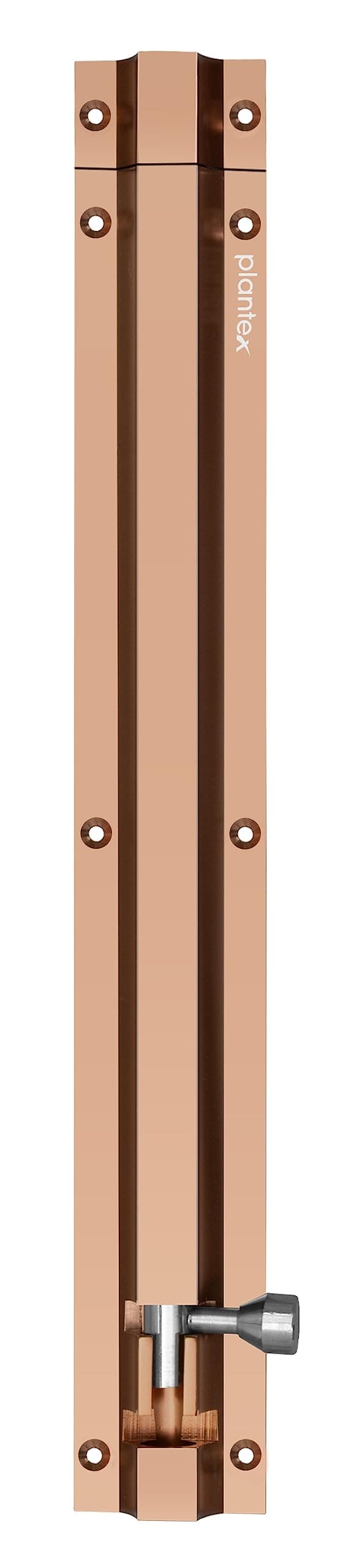 Plantex Stainless Steel 12 inch Tower Bolt/Tower Bolt for Home,Offices Doors and Windows/Tower Bolt for Main Door/Door Latch/Kundi/Chitakini/Door Latch for Windows (Rose Gold, Pack of 1)