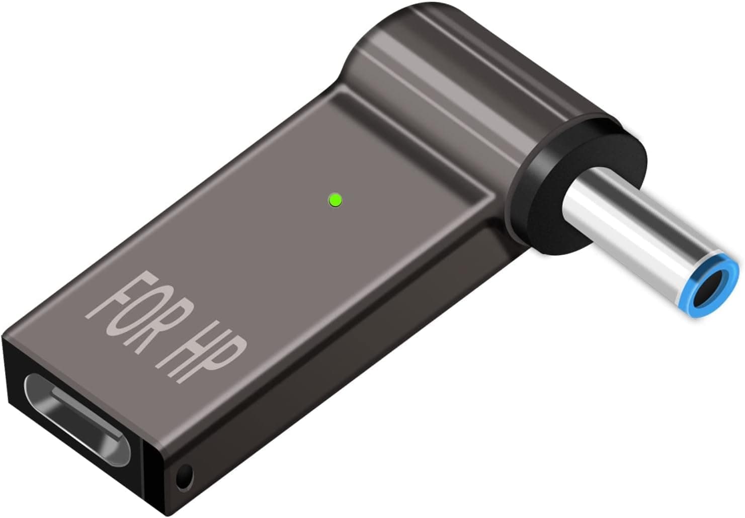 FACTOTECH USB C to Smart Tip Connector 4.5 x 3.0mm for HP Laptop 100w PD Converter USB C to Smart Tip Connector
