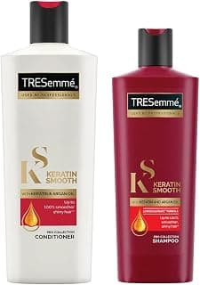 TRESemme Keratin Smooth Conditioner 190 ml, & Tresemme Keratin Smooth Shampoo, 185 ml