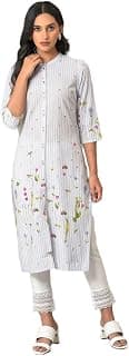W for Woman Women's Viscose Straight Fit Straight Kurta