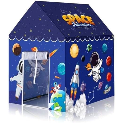 SANGANI, Exclusive Extremely Light Weight Kids Theme Play Theme Tent House for Kids 3-13 Year Old Girls and Boys Multi Color (Space Non)