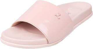 Mochi Women's Faux Leather Fashion Slip-on Sandals