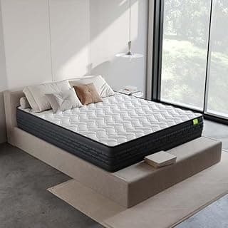 Wakeup India Luxe Comfort Tech Pocket Spring Mattress Double Size | 10 Years Warranty | Riserox 8 inch Double Bed Mattresses | Pocket Spring with Memory Foam Mattress (72x48x8 Inches,Medium Soft)
