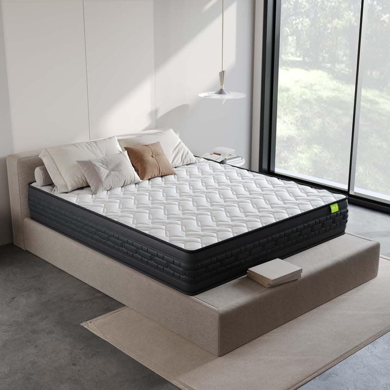 Wakeup India | Riserox Mattress | Luxe Comfort Pocket Spring | 10 Years Warranty | King Size 72x72x12 Inch Mattress | Medium Firm