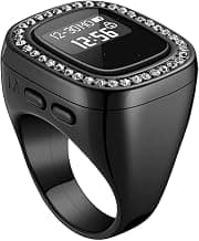 Electronic Tasbih Ring with Large HD Display, Smart Digital Zikr Counter, Azan Reminder and Alarm, Rechargeable, for Men and Women, Multi Colour