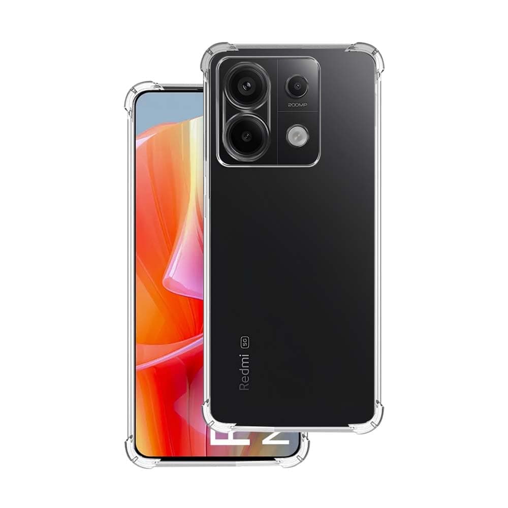 7SEVEN® Back Cover for Mi Redmi Note 13 Pro 5G Transparent Mobile Back Case Shock Proof Design Camera Edges Protection Crystal Clear Phone Case Silicon Soft TPU and Flexible Bumper Phone Cover