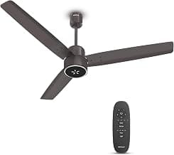 Havells EPIC SIGNIA BLDC Ceiling Fan 1200mm, 5 star, LED Speed Indicator, 380 RPM, Up to 65% Savings,Reverse Rotation,4 Speed Modes,Low Wattage 30W,Low Noise,Air Flow:225 CMM, Cocoa Brown