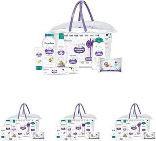 Himalaya Baby Gift Pack Basket,Pack of 4 Set,White