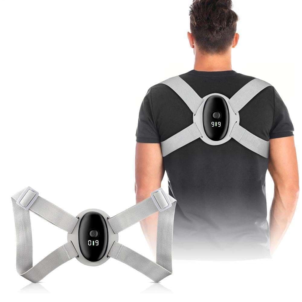 PESOMA Smart Posture Corrector, Upper Back Brace with Vibration Intelligent Posture Reminder, Posture Trainer for Women Kids Men, Prevent Humpback-Shoulder Relaxer Cervical Spine Alignment (One Size)