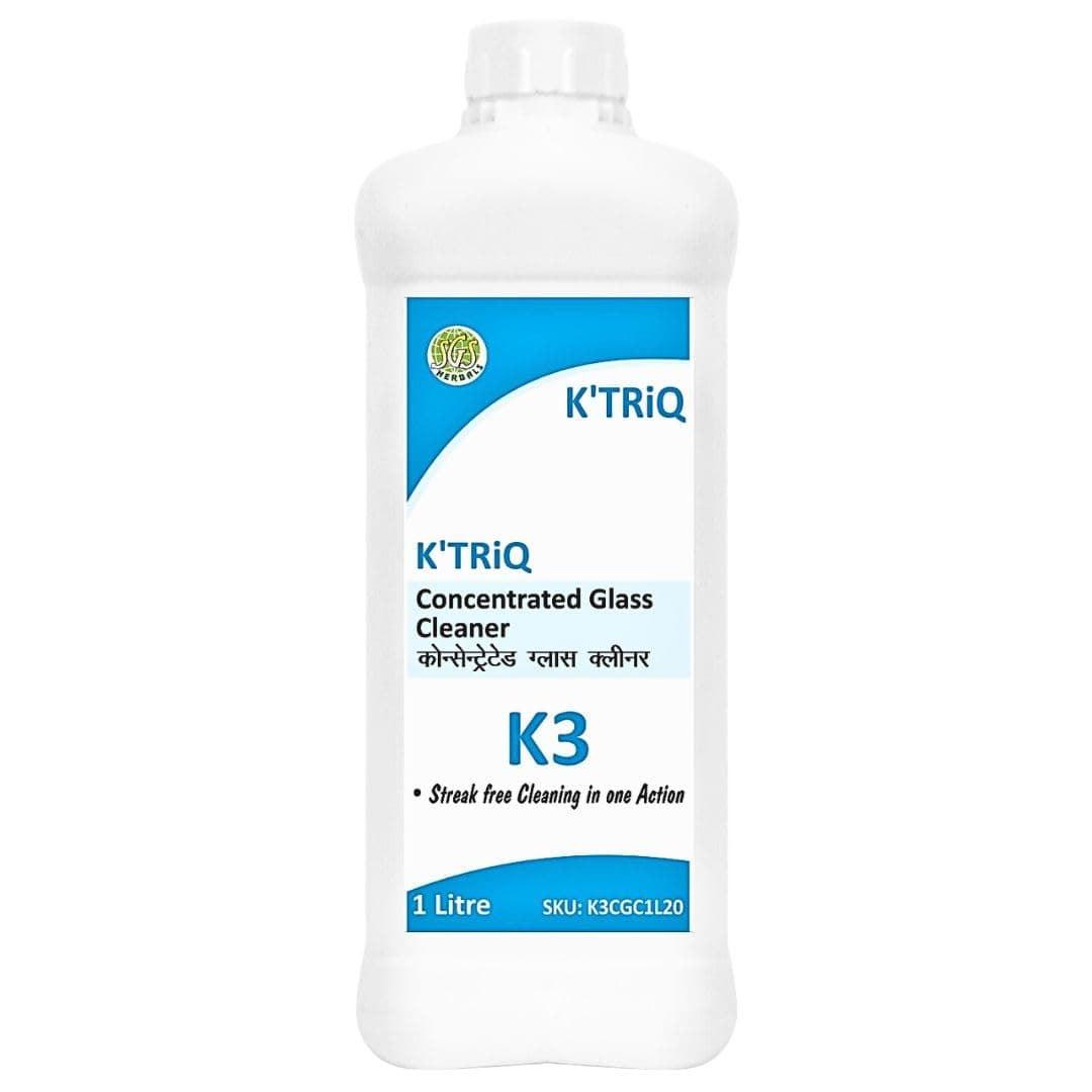 Glass Cleaner Concentrate [Streak Free in One Action][Removes oily soil and finger Marks]Glass Cleaner Liquid Solution for window glasses/Mirror and All Kind Glasses (1 Litre (Pack of 1))
