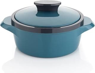 NARIYA ISI CERTIFIED NEW STEEL INSULATED CASSEROLE - 1750ML FOR KEEP YOUR FOOD FRESH LONG TIME | BPA-FREE | KEEPS FOOD HOT | AIRTIGHT CASSEROLE | FOOD GRADE | HOT BOX FOR CHAPATI | INNER STAINLESS STEEL, TURQUOISE
