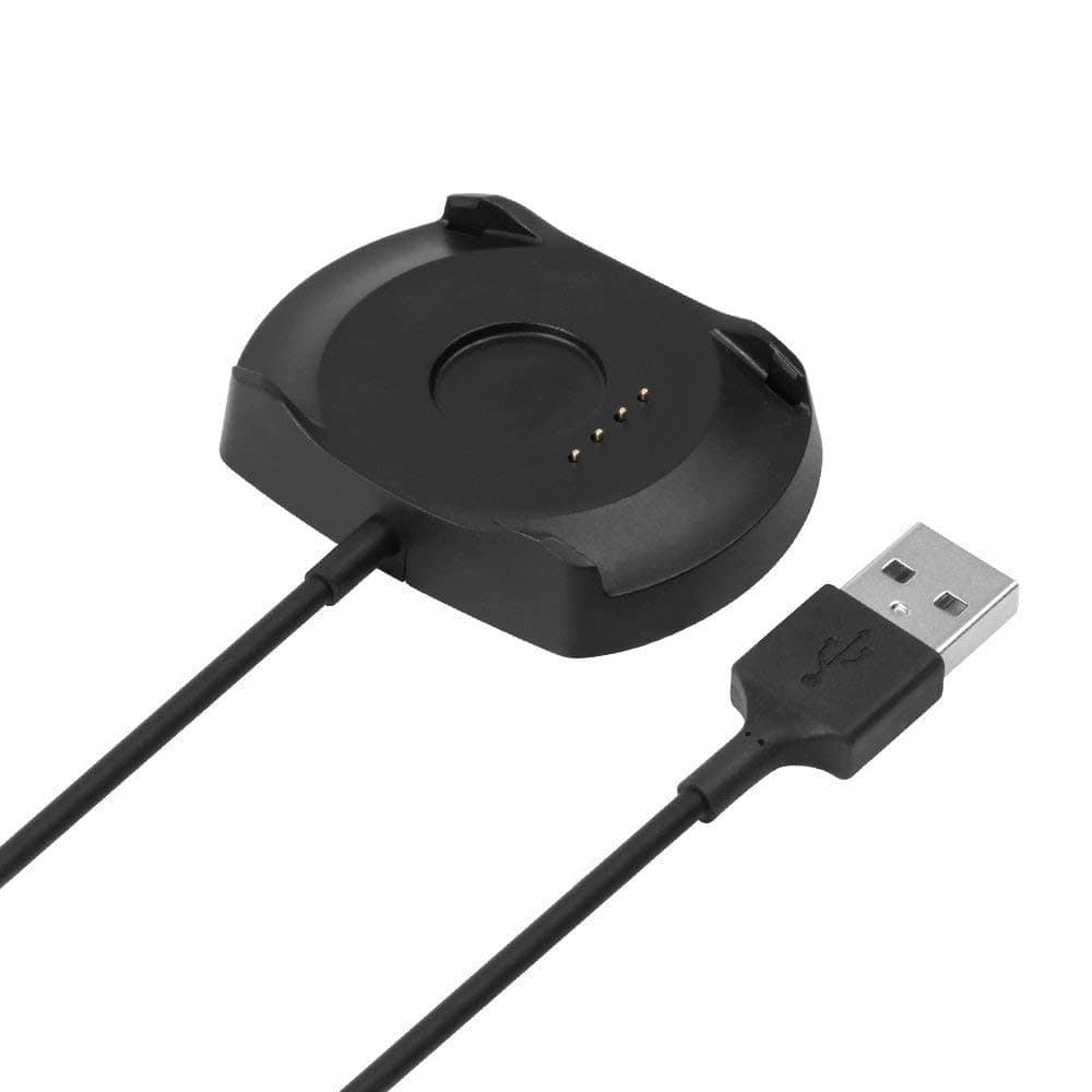 Dealfreez Sikai USB Charger Charging Cable Cradle Dock Adapter for Amazfit Stratos/Amazfit Stratos 2/2S (Black)