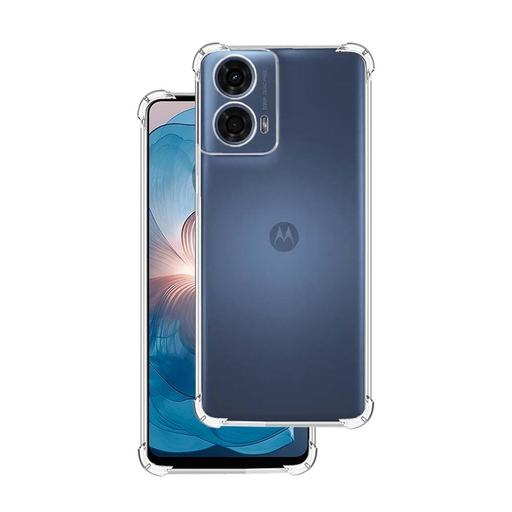 7SEVEN® Back Cover for Motorola G24 Power Transparent Mobile Back Case Shock Proof Design Camera Edges Protection Crystal Clear Phone Case Silicon Soft TPU and Flexible Bumper Phone Cover