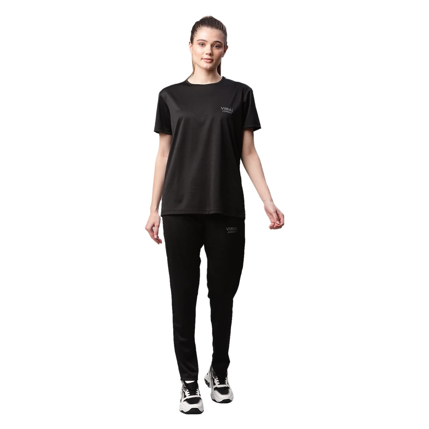 Mack Jonney Dryfit Lycra Solid Tracksuit Co-ord Set for Women-DRYFIT_T_D10_002-P
